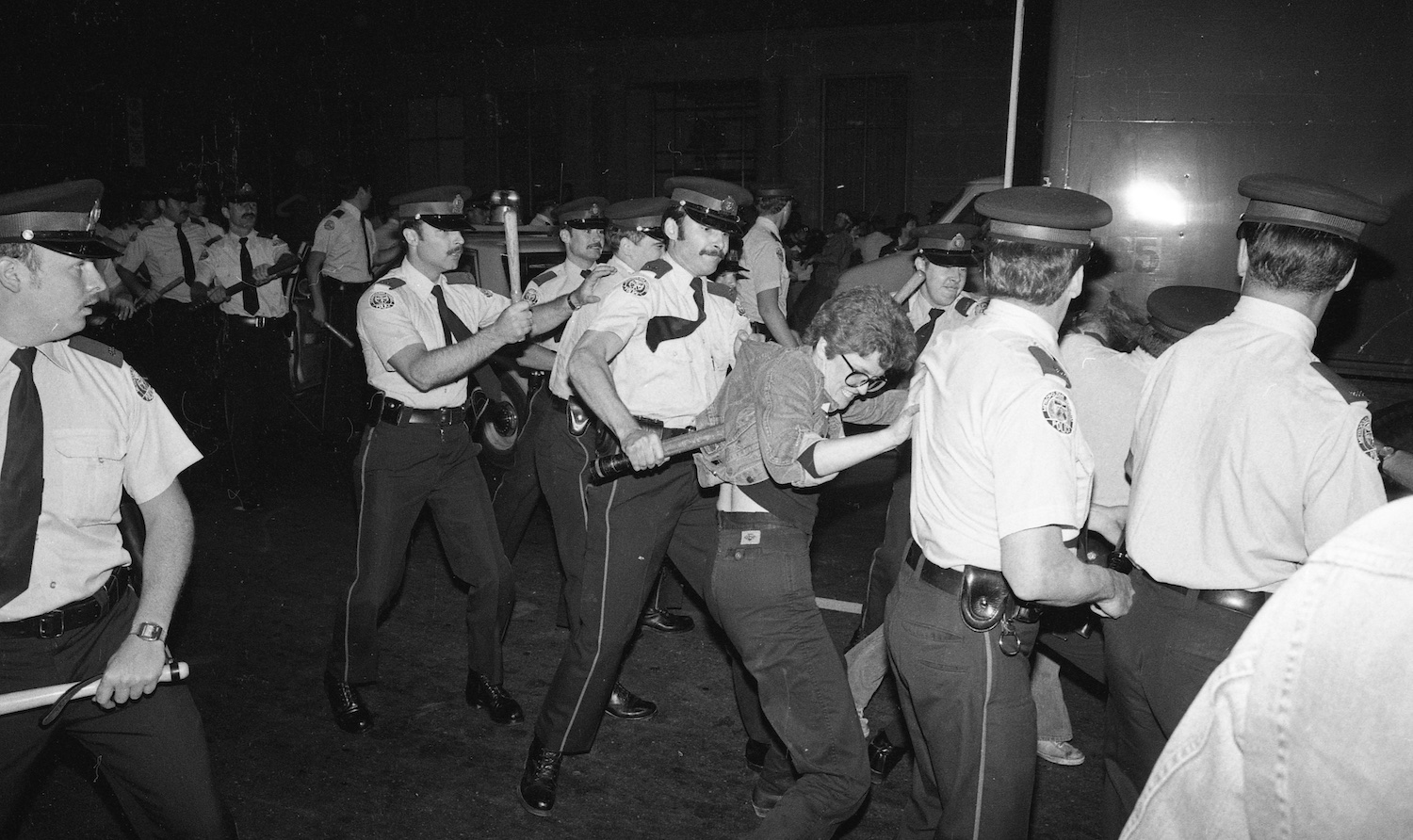 Police-Strike-Demonstrator-June-20-1981.-Photograph-by-Gerald-Hannon