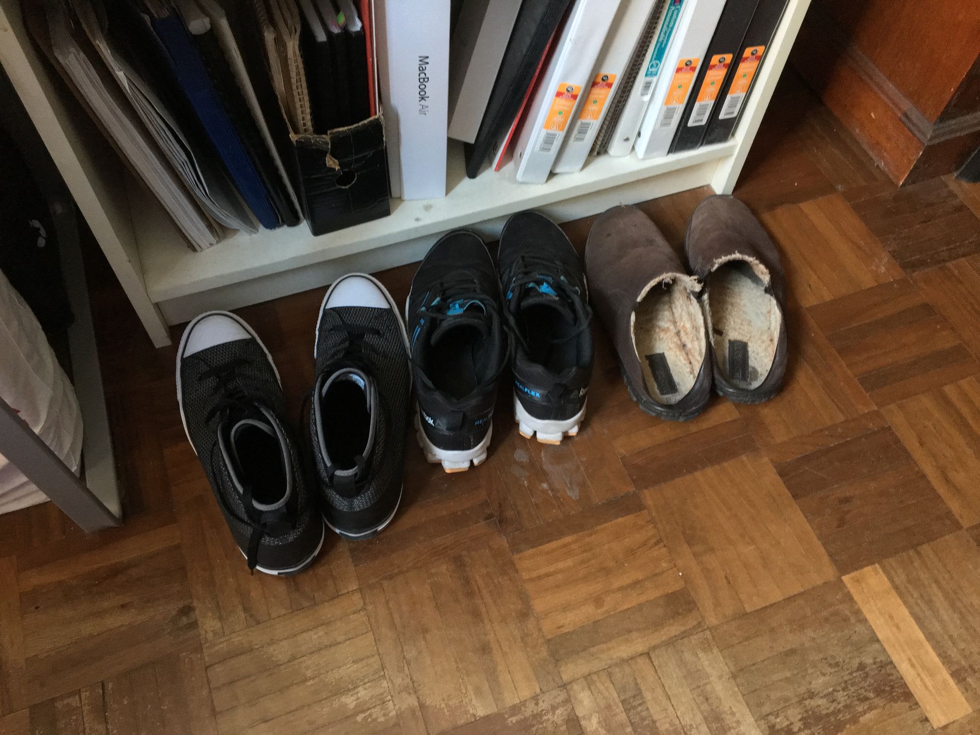 Shoes on the floor