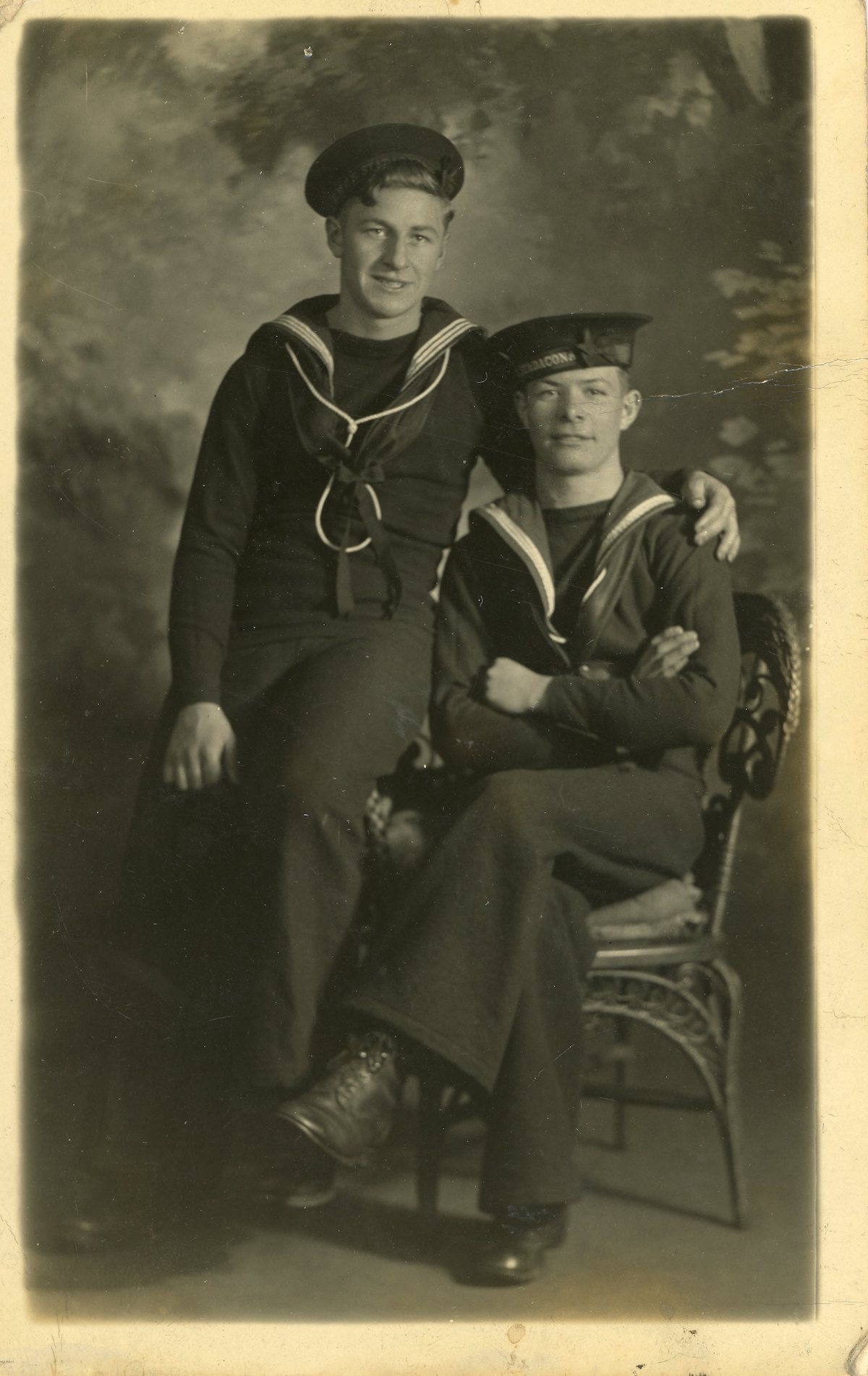 Unknown soldiers from HMCS Stadacona. Photographer and date unknown