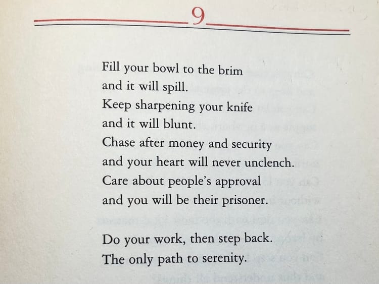 Do Your Work, Then Step Back: Taoist Wisdom for Sustainable Leadership